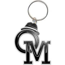 Royal Murs Logo - Initials Name Metal Silver Black Keychain Keyring olly murs