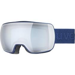 Uvex unisex adults, compact FM ski goggles navy matt/silver-blue