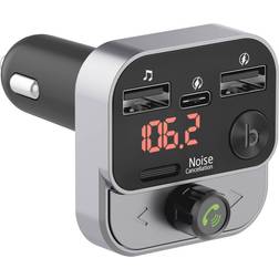 Just Wireless Bluetooth FM Transmitter with USB-C