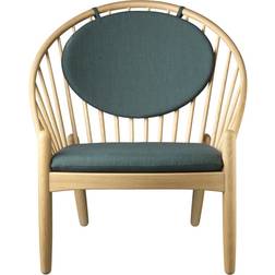 FDB Møbler J166 Jørna Chair Oak Nature Lacquered-Dark Green Armchair