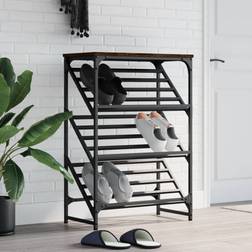 vidaXL Brown Oak 60 x 30 x 85 cm Shoe Rack