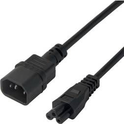 Deltaco Power cable IEC C14 IEC C5, 5m, black