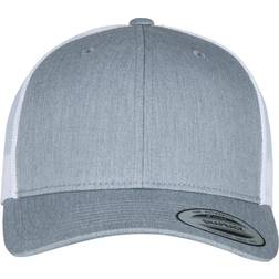 Flexfit 6-Panel Trucker Cap - Heather Grey/White