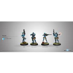 Infinity PanOceania Knights Fusiliers Corvus Belli Hacker Sniper Rifle