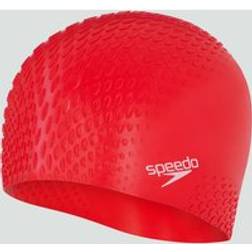 Speedo Adult Bubble Active Cap Red