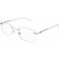 Montblanc MB0279O 001 Silver Size (Frame Only) Blue Light Block Available