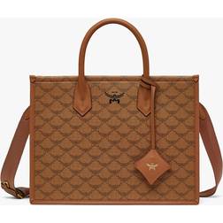 MCM Himmel Lauretos Tote - Cognac