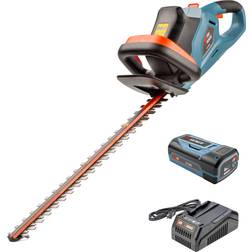 Senix SENIX 58 Volt Max* 22-Inch Cordless Brushless Hedge Trimmer Battery and Charger Included HTX5-M