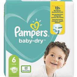 Pampers Baby-Dry Size 6 13-18kg 34pcs