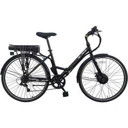 Basis Hybrid Folding E-Bike 700c Wheel - Black/Green Unisex