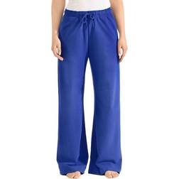 Bread & Boxers Wide-Leg Lounge Pant - Blue