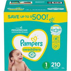 Pampers Swaddlers Diapers Size 1 4-6kg 210pcs