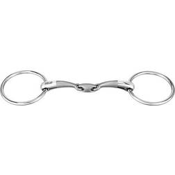Sprenger Satinox Double Jointed Loose Ring Snaffle, 14mm, Silver