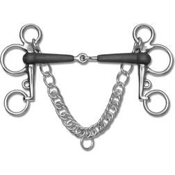 Waldhausen Simple Rubber Pelham Bit - Argenté