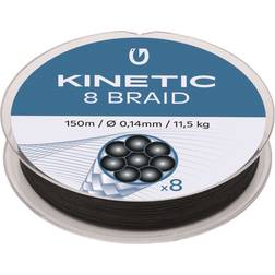 Kinetic 8 Braid 150m 0,20mm/15,0kg Black