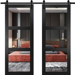 Sarto Lucia 2555 Matte Double Interior Door Clear Glass (x)