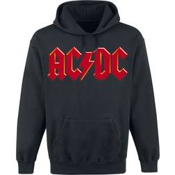 AC/DC Red Logo Hooded Sweater - Black