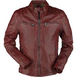 Gipsy Camren Slim Fit Leder-Jacke - Rot