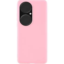 MAULUND Huawei P50 Pro Fleksibelt Mat Bagside Cover Lyserød