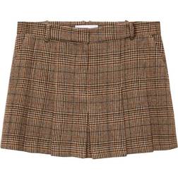 Mango Tartan Skirt - Beige