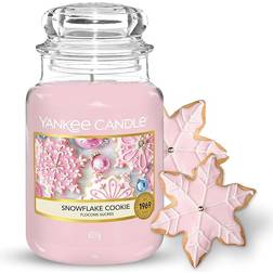 Yankee Candle Snowflake Cookie Large Pink Vela Aromática 620g