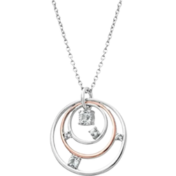 Clogau Awyr Y Nos Pendant Necklace - Rose Gold/Silver