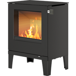 Rais Q-tee 2 Black with Tall Legs/Glass door