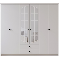 EVUHOME Ecu Xl White Wardrobe 210x180cm