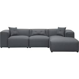 Beliani Dolva Dark Gray Soffa 294cm 3-sits