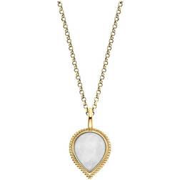 Engelsrufer Ern Puredrop Mo-G Necklace - Gold/White