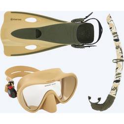 Aqualung snorkelsæt til voksne Nabul Sand Snorkelsæt med finner Voksne