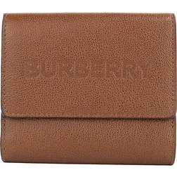 Burberry Luna Tan Grained Small Coin Pouch Snap Wallet