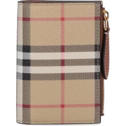 Burberry Check Small Bifold Wallet - Archive Beige