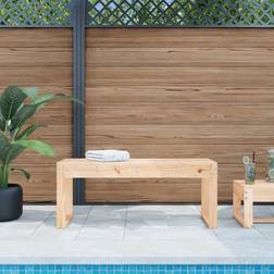 vidaXL 110 x 38 x 45 cm Solid Wood Pine Garden Bench