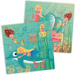 Scratch Magnetic Puzzle Mermaid Fold Out Book 2x20 Pieces