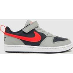 Nike Court Borough Low Recraft PS - Light Smoke Grey/Dark Obsidian/White/Bright Crimson