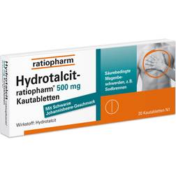 HYDROTALCIT-ratiopharm 500 mg Kautabletten 20 Stk. Tablette