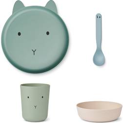 Liewood Brody Junior Dining Set in Rabbit/Dusty Mint Multi Mix
