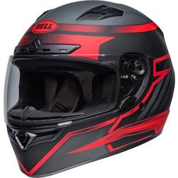 Bell Qualifier DLX Mips Raiser Casco, negro-rojo, tamaño para hombre