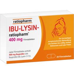 IBU-LYSIN-ratiopharm 400 mg 20 Stk. Tablette