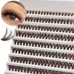 Shein DIY Gefälschte Faux Mink False Wimpern 3D Mehrfach - Braun