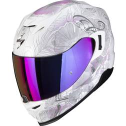 Scorpion EXO 520 EVO AIR MELROSE Pearl White/Pink Casco Mujer