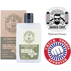 Barber professional aftershave balm 120ml natural tea tree oil & cooling menthol