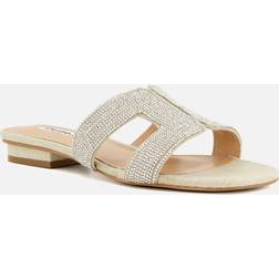 Dune London 'Loupe' Sliders Silver