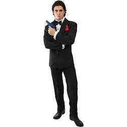 Orion Costumes Gentleman geheimagent agenten outfit stil von james bond Schwarz