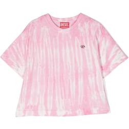 Diesel Diesel Kids tie dye-print cotton T-shirt kids Cotton yrs Pink