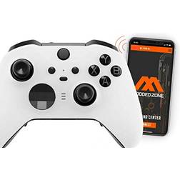 ModdedZone Soft White SMART Xbox ELITE 2 Series Custom Rapid Fire Controller. FPS mods. COD Warzone