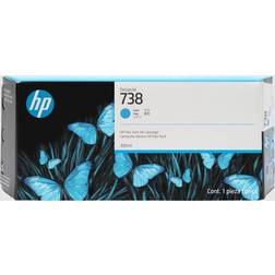 HP 738 300-ML CYAN CARTRIDGE