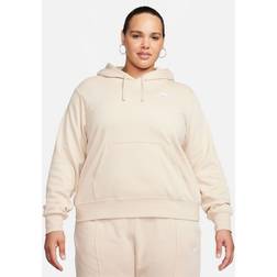 Nike Plus Active Sportswear Club Hooded Fleece Sweatshirt Sanddrift/white Sanddrift/white