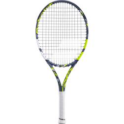 Babolat Aero Junior 25 Gray Yellow, Unisex, varusteet, mailat, Tennis, Valkoinen